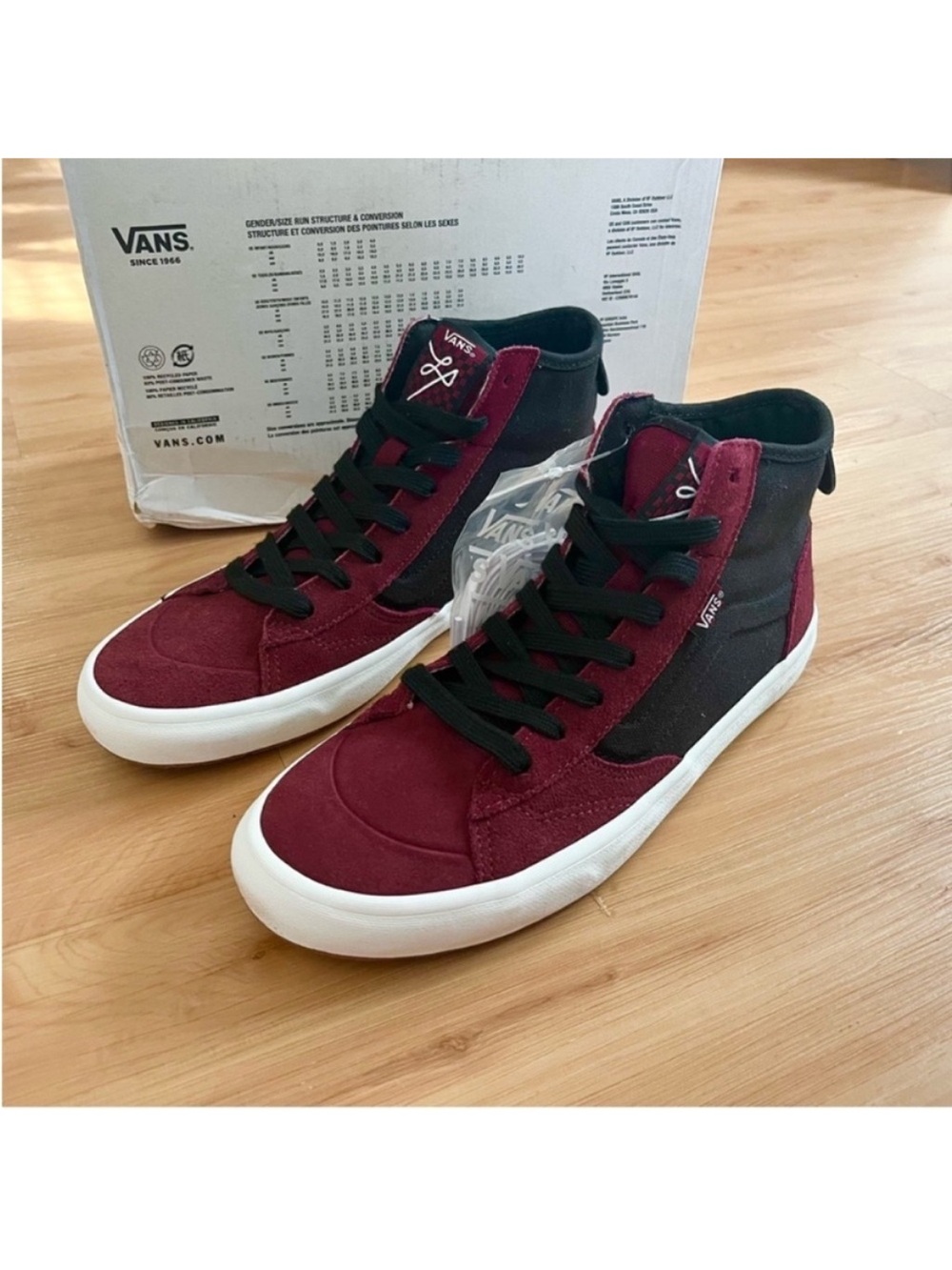 Vans Womens Skate The Lizzie Port Black Original Size 9.5 US Mens 8.0